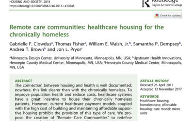 Remote care communities: Healthcare housing for the chronically homeless | Housing and Society